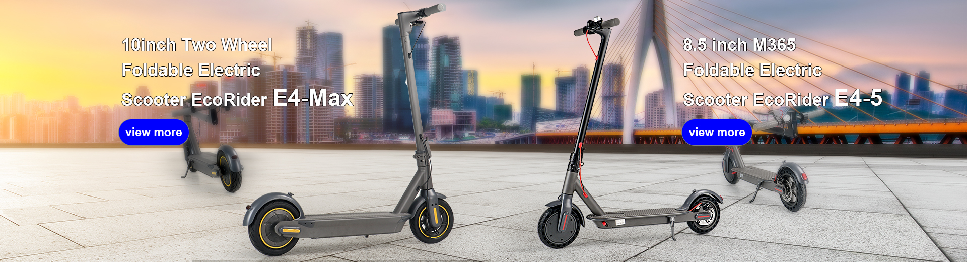 10inch Two Wheel  Foldable Electric  Scooter EcoRider E4-Max